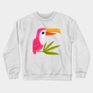 Pink Toucan Crewneck Sweatshirt